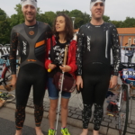 Kerstin Sepp und Tobi vor dem Lauf