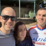 Kerstin Sepp und Tobi an der Strecke