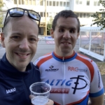 Sepp und Tobi nach dem Straßenrennen