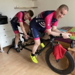 Positionseinstellung auf dem Zeitfahrtandem 1