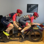 Positionseinstellung auf dem Zeitfahrtandem 2